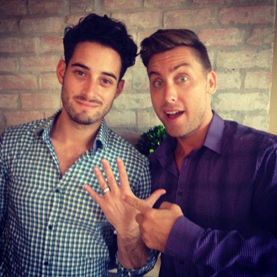 Lance Bass turned to Twitter today  to reveal that he is engaged to boyfriend Michael Turchin, who the *NSYNC star has been dating since